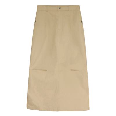 娇女王时尚百搭后开叉半身裙