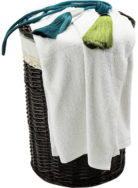 样板房卫生间摆件收纳篓地毯套装