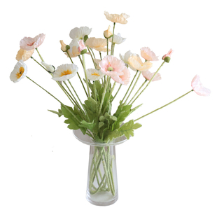 WULIHOME 虞美人仿真花 罂粟假花家居装饰橱窗软装桌面摆件