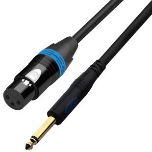 秋叶原 话筒线麦克风线6.5转卡侬母卡农公音响功放声卡音箱连接线