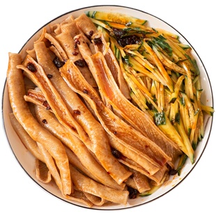 免煮荞麦面皮凉拌干凉皮懒人即食0脂粗粮低脂健身代餐速食非油炸