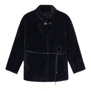 【爆款补单】诗篇专选直毛立领宽松皮毛一体皮草外套2025冬款