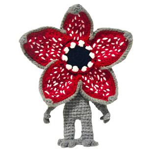 回放手工钩针diy怪奇物语达达钥匙挂件材料包毛线编织食人花吊坠