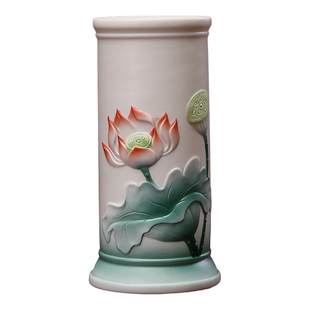 佛前供佛莲花香筒家用装香的供佛香桶香插神台装竹签香佛具用品