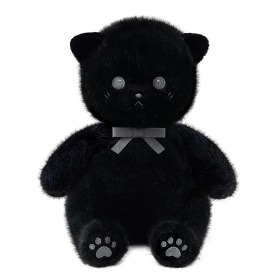 Sunnytimes小待猫黑猫毛绒玩偶