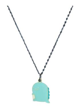 宇宙射线 蓝色小尾巴恐龙项链ins可爱童趣甜美简约百搭少女心项链