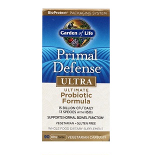 Garden生命of花园life益生菌Defense防御probiotic胶囊90粒/216粒