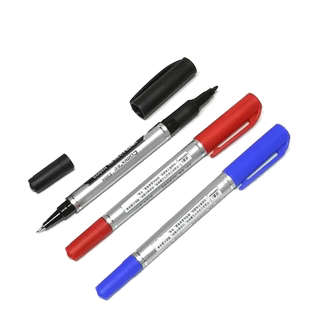 齐心双头记号笔小双头勾线笔美术专用黑色大头油性记号笔细头马克笔勾线笔学生儿童绘画细头防水笔EB84