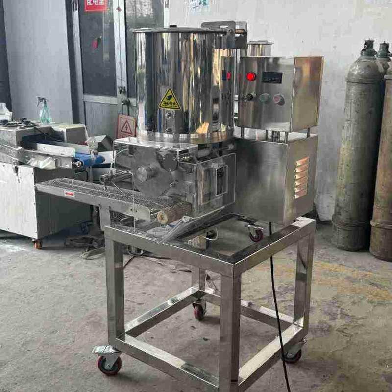 卡通鸡块成型裹涂生产线 梅菜肉饼成型机器 商用鱼饼蔬菜饼成型机