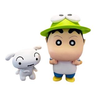 神奇宝贝蜡笔青蛙小新阿呆小白车手办大号日本动漫二次元摆件礼物