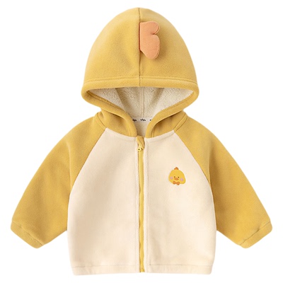 【萌趣卡通】嘟嘟家儿童外套宝宝秋冬男童摇粒绒加厚上衣女童冬装