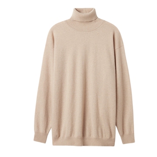 【季末折扣】FALCONERI女士罗纹领口长袖垂肩山羊绒针织衫DMLZ228