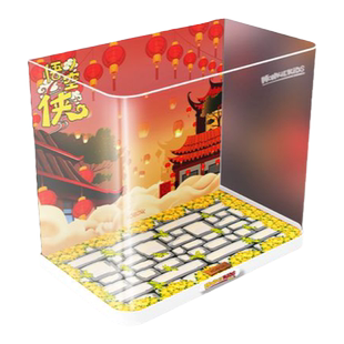 KGBOX乐高悟空小侠系列80036兰灯城亚克力展示盒防尘罩透明积木