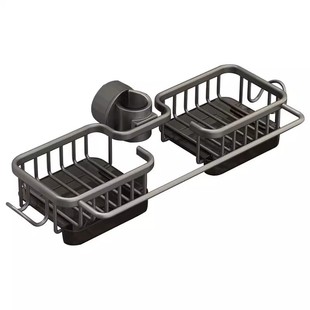 厨房水龙头置物架洗碗洗菜池水槽用品家用抹布海绵沥水挂篮收纳架