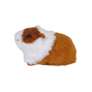 仿真豚鼠仓鼠毛绒玩具荷兰猪套圈道具家居摆件儿童生日礼物装饰品