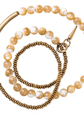 非鱼之家小众设计贝壳珠子手串