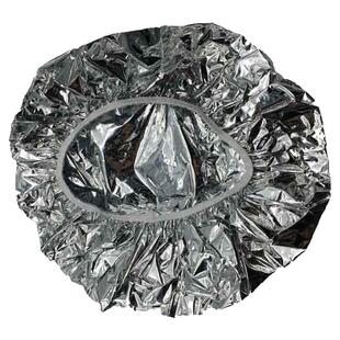 高档美发锡纸帽发廊防烫隔离帽焗油铝箔纸帽浴帽可循环使用挑染帽