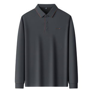 恒源祥加绒加厚羊毛长袖T恤男士中年2025秋冬季打底保暖衣polo衫