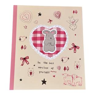 原创手绘风复古小兔卡册四宫格活页拍立得爱豆专辑小卡追星收纳册