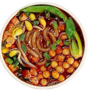 豫道遇到酸辣粉黑金版6桶整箱清真速食免煮冲泡学生宿舍宵夜解馋