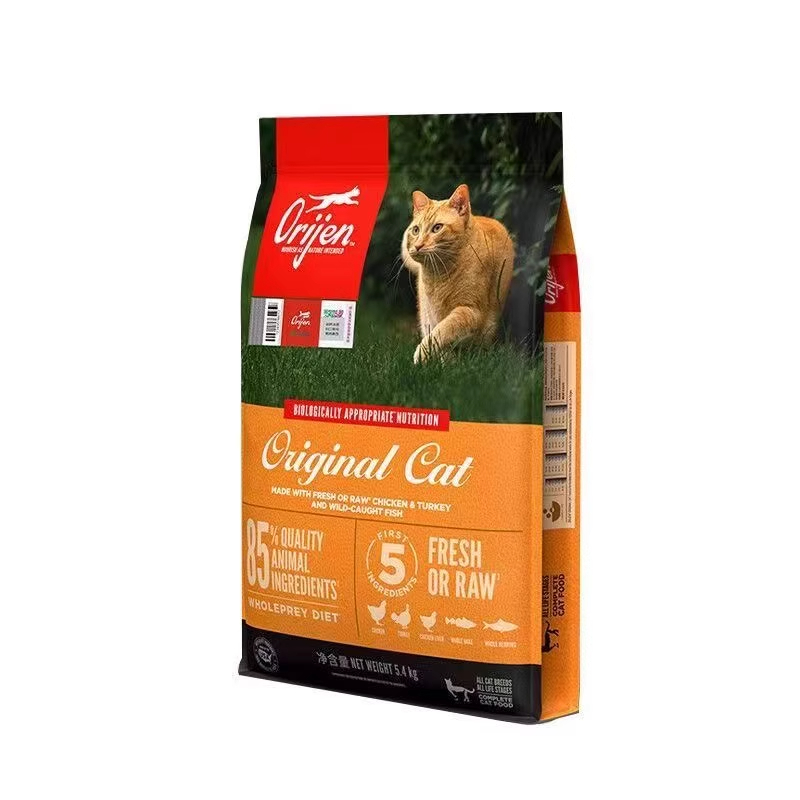 Orijen渴望猫粮全阶段成猫幼猫增肥六种鱼无谷鸡肉猫粮5.4kg主粮