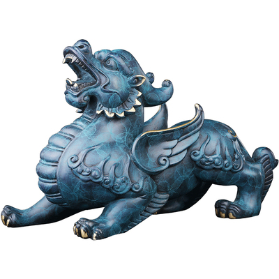 吉善缘霸王貔貅全铜招财开业礼品