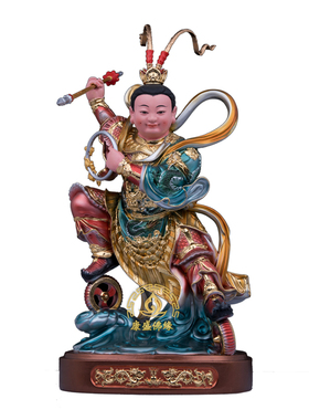 站风火轮哪吒三太子神像树脂客厅