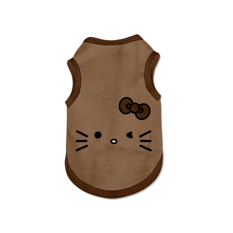 NASA联名黑皮凯蒂猫宠物衣服