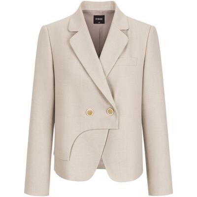 KBNE白色西装外套女小个子休闲西服2026春装新款复古韩版宽松上衣