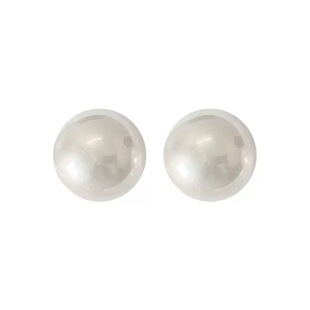 爆款港风大珍珠耳饰轻奢高级感日常百搭时尚简约珍珠耳钉女ins风