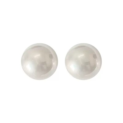 爆款港风大珍珠耳饰轻奢高级感日常百搭时尚简约珍珠耳钉女ins风