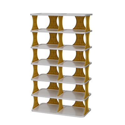 加厚可移动多层双排鞋架