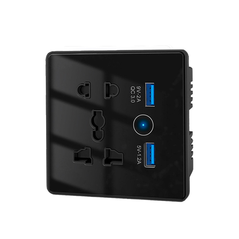 tuya智能Wifi插座86面板多用型五孔手机远程控制定时语音带2USB