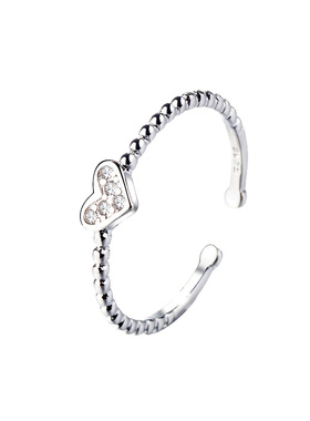 ins时尚复古可调节光面小众戒指