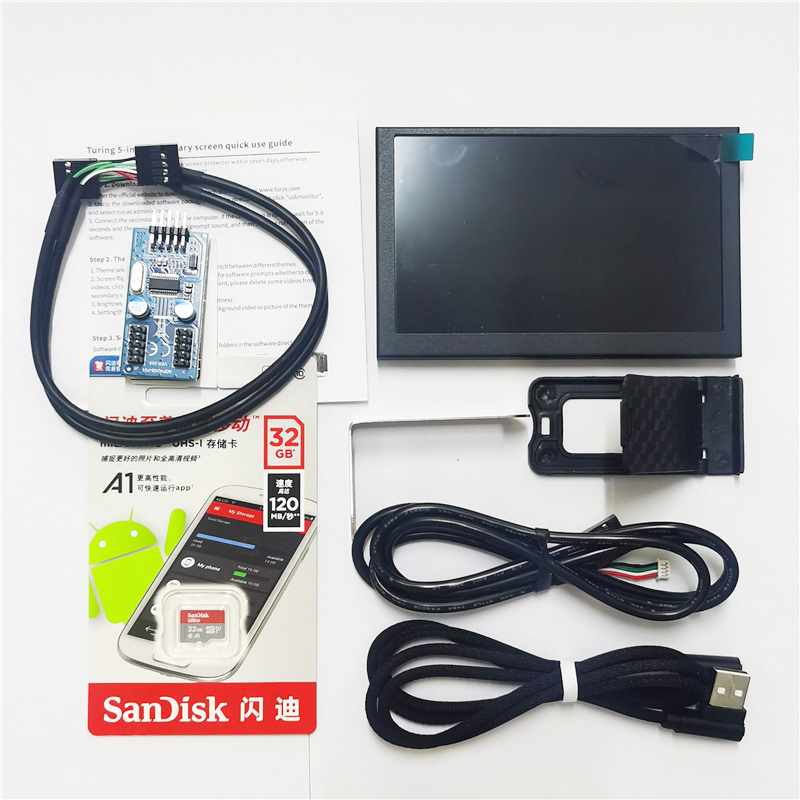 3.5寸电脑监控副屏IPS全视角USB Type C内置机箱笔记本 免装AIDA6