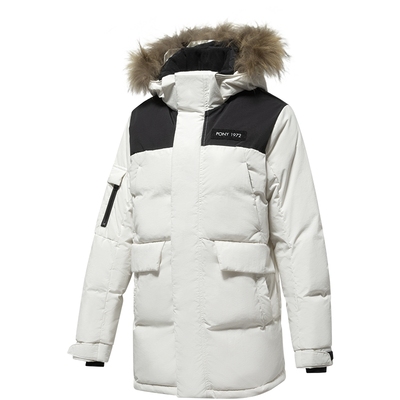 PONY波尼秋冬新品女灰鸭绒羽绒服