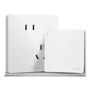 公牛开关插座面板官方旗舰店五孔奶油全屋套餐暗装墙壁g12米绒白