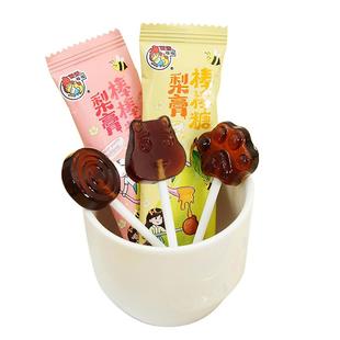 喔喔秋梨膏枇杷味棒棒糖儿童宝宝网红休闲零食雪梨膏糖果零食