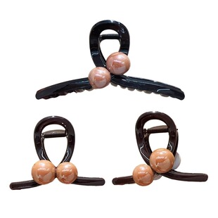 早春高级感珍珠抓夹大号鲨鱼夹发夹女2026新款后脑勺盘发夹子发饰