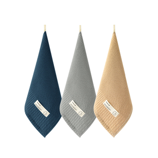 三利儿童方巾抗菌纯棉洗脸家用吸水速干全棉柔软纱布小毛巾擦手帕