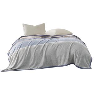 水星家纺法兰绒毛毯A类保暖可水洗午休毯子盖毯空调毯床品