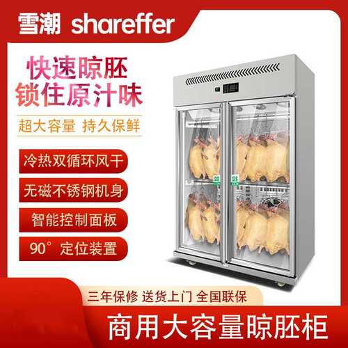 智能风干晾鸭柜烧腊烧鹅鸭胚风冷保鲜商用挂乳鸽烤鸭风干柜