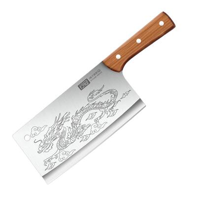 行冠厨房菜刀不锈钢锻打锤纹刀具套装家用五件套超快锋利切菜刀砍