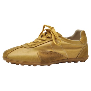 Artmu阿木复古红色鞋子巨好看阿甘德训鞋女款真皮休闲鞋2026新款