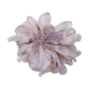 气质水晶花朵抓夹新中式发夹轻奢高级感显发量盘发发饰半扎发夹子