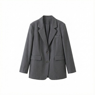 约克在线~ 高级感轻熟西装外套女垂感时尚小个子简约西服