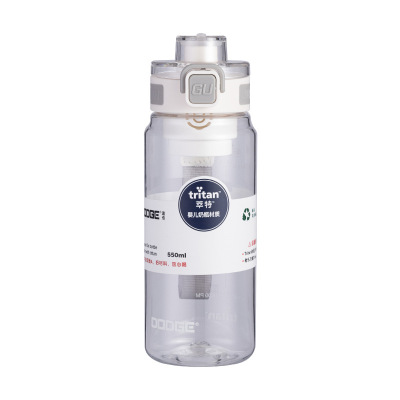 道奇运动水杯女生高颜值大容量便携男学生上学专用tritan塑料杯壶