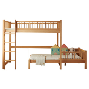 金多喜儿童上下床双层床交错式高低床上床下桌组合床新型上下同宽