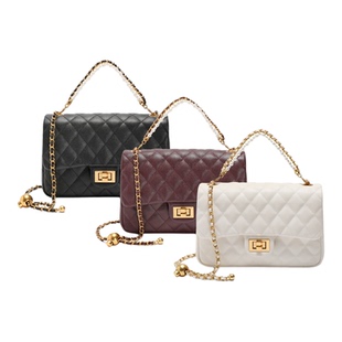 百丽Belle包女25春优雅小香风单肩斜挎手提绗缝包小方包X7196AX5