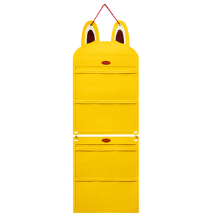 拉布布盲盒收纳展示架壁挂墙上毛毡挂袋公仔玩偶娃娃挂件收纳神器